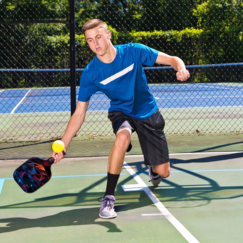 YULISKY Pickleball Paddles, Fiberglass Surface Pickleball Set of 2, Lightweight Pickleball Rackets, with 4 Balls, 2 Cooling Towels & 1 Carrying Case, Pickle Ball Paddle Set for Indoor Outdoor