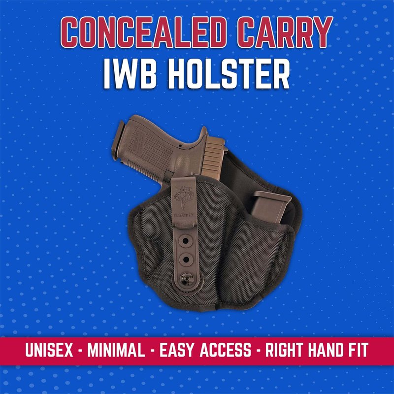 Desantis Inner Piece 2.0 - IWB Holster, Made to Fit Glock 26, 27, Taurus PT111/140 G2, S&W M&P CPT 9/40, Shield 9/40/45, M&P CPT 22, Sig P239, Ruger SR9/40 CPT, Walther PPS/ PPSM2/CCP/S/A XDS 3.3"