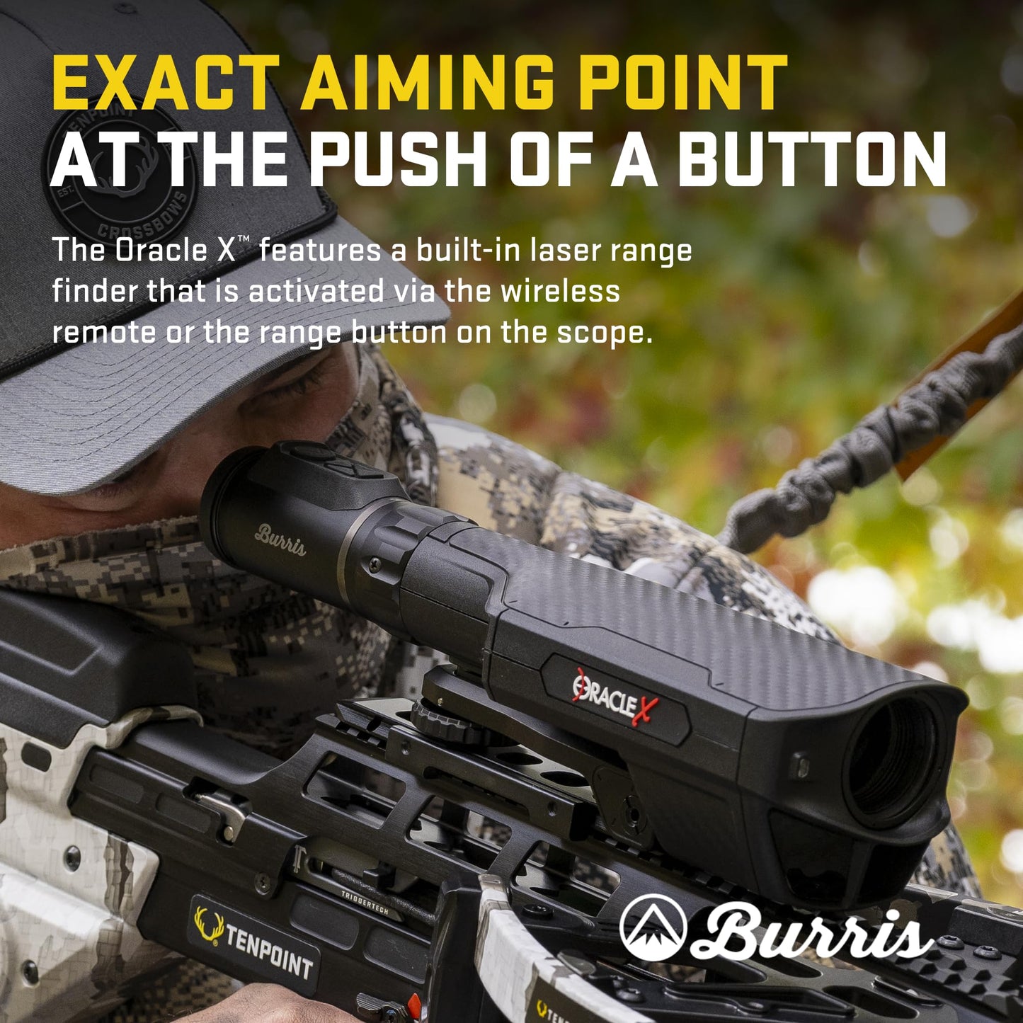 TenPoint TX Ultra 26.5, Vektra - 410 FPS - Our Shortest Forward Draw Crossbow Ever - Equipped with Burris Oracle X Rangefinding Scope + ACUslide MAXX Cocking & De-Cocking System