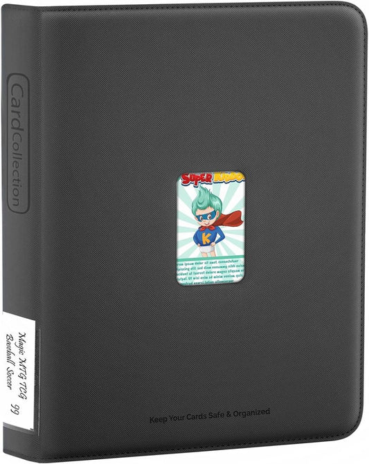 Leather Baseball Trading Cards Binder - Premium 936 Pockets Collector Album with Zipper | Compatible with TCG, MTG, Football, Soccer Cards