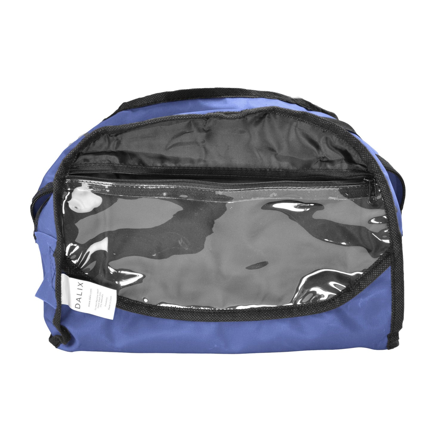 12" Mini Two Tone Duffle Bag (Navy Blue)