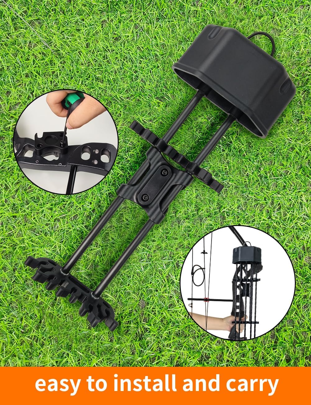 Three Archers 5 Spot Arrow Quiver - Quick Detach Mounted Bracket for Compound Bow | Portable for Shooting & Hunting