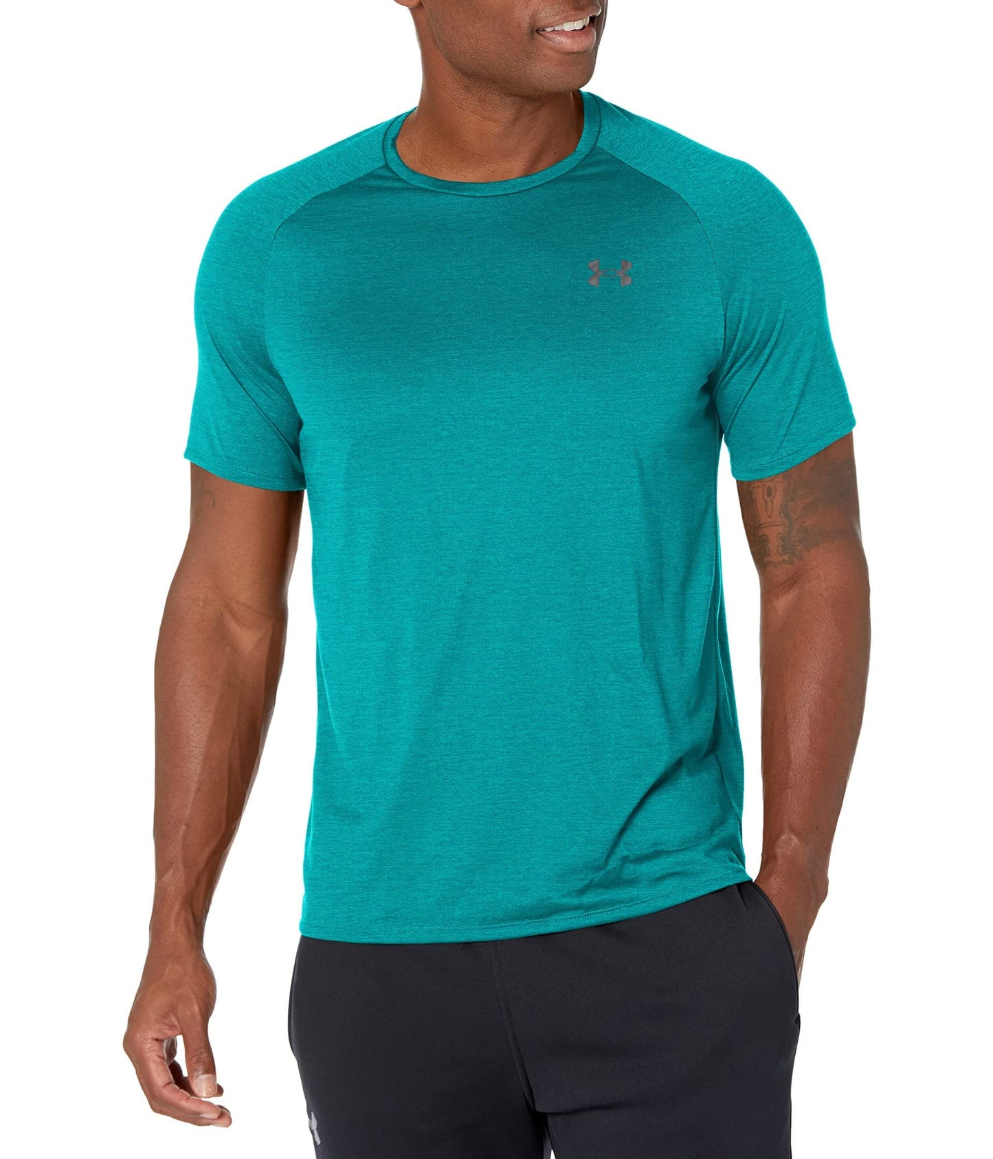 Under Armour Men's Tech 2.0 Short-Sleeve T-Shirt, (723) Coastal Teal / / Black, Large