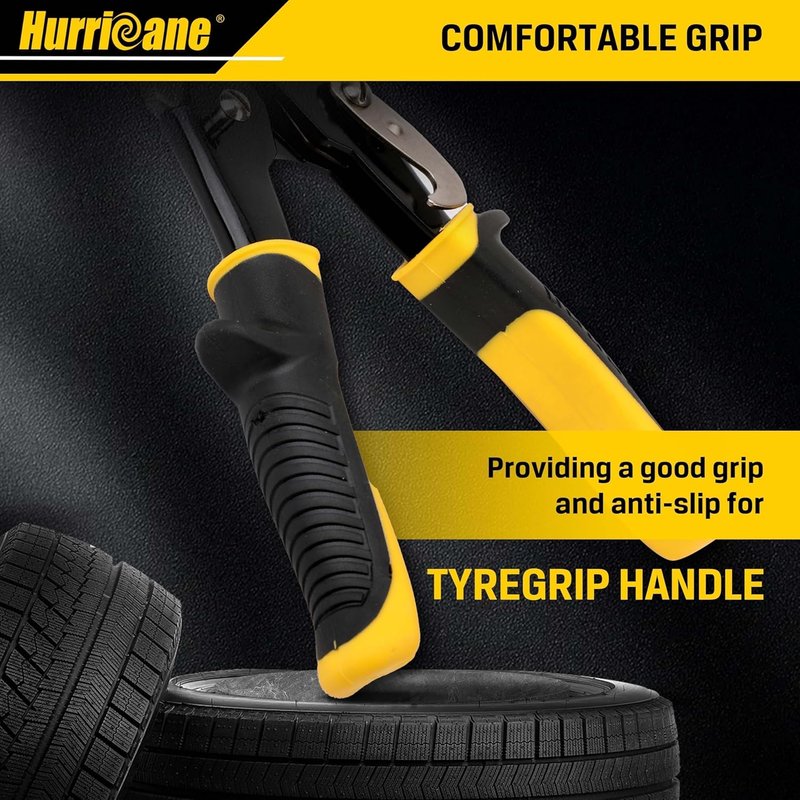 HURRICANE Aviation Tin Snips - 9.5" Straight Cut Sheet Metal Shears for HVAC & Metalworking | Bulldog Nose Cutters for 18ga Steel & 22ga Stainless