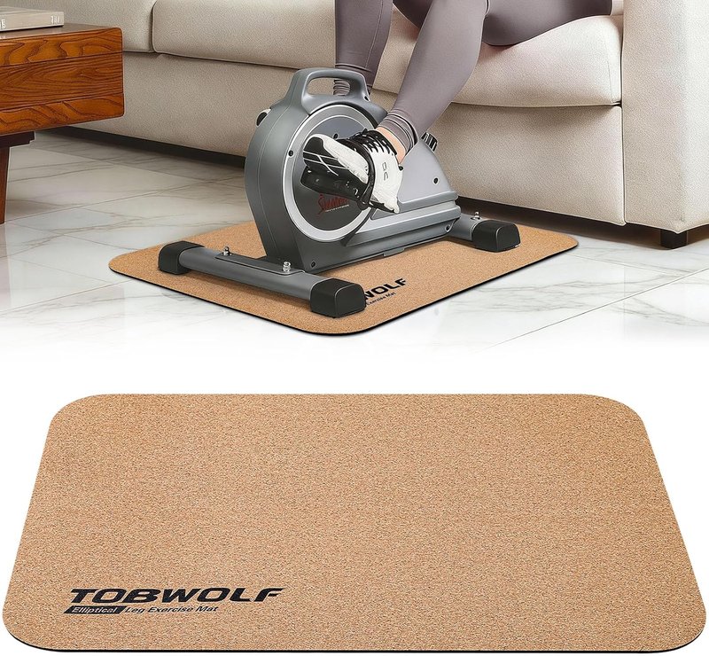 Non-Slip Workout Mat for Elliptical Machines - Stability & Floor Protection | Ideal for Under Desk Use