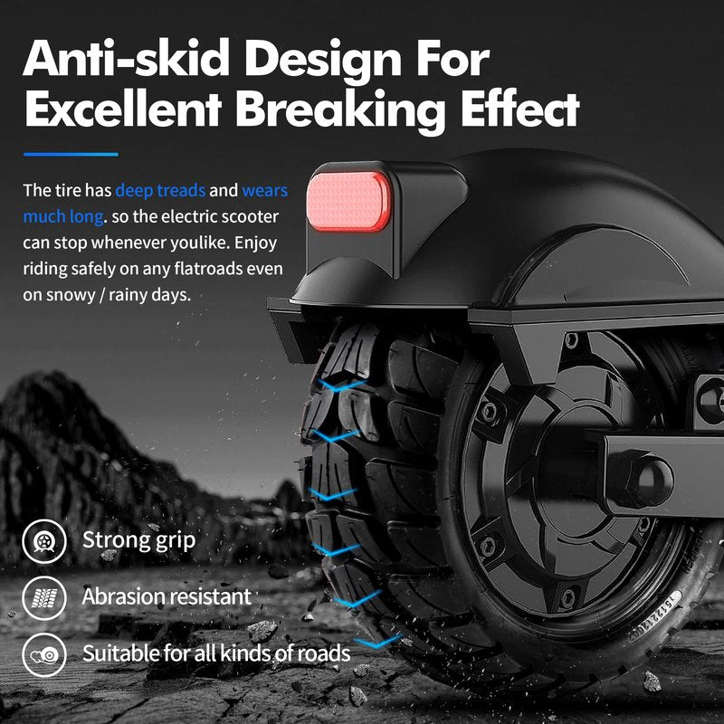 HTBCCHB 255x80 Scooter Tire Off Road,10in Electric Scooter Tire with Inner Tube Replacement Thickened Pneumatic Tyres for 10 inch 80/65-6 10x3.0 Electric car Scooter