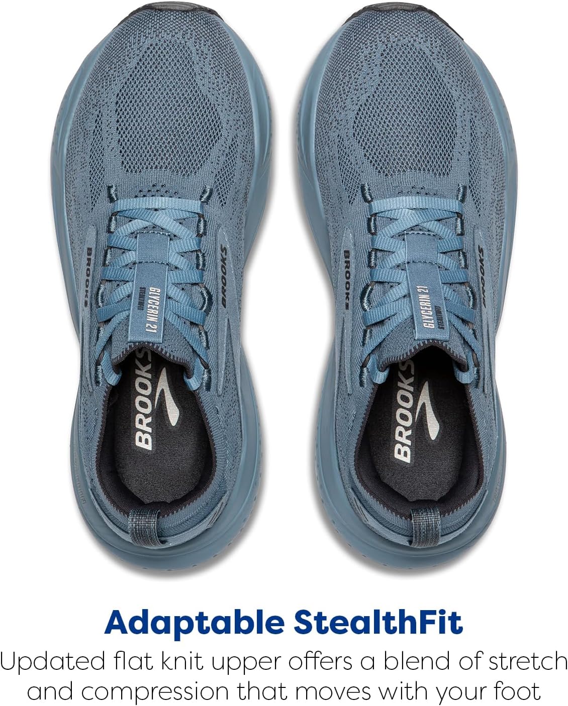 Brooks Women's Glycerin Stealthfit 21 Running Shoes - Lightweight & Comfortable Fit | Size Options Available