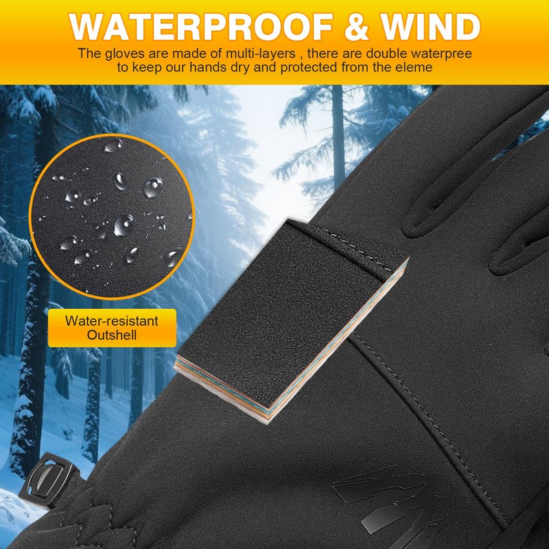 Moon Kitty Women’s Winter Running Gloves Cold Weather Gloves Windproof Thermal with Touchscreen Fingers for Women Men Jogging Driving Cycling Biking Outdoor Sports Daily Work