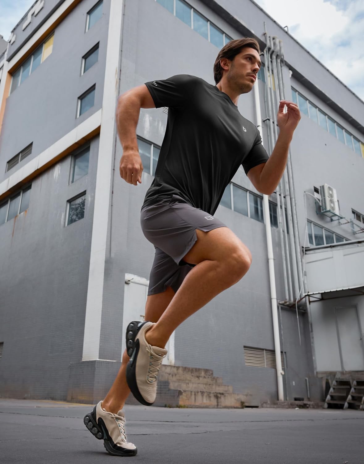 Men's Breathable Grid Workout T-Shirts - Lightweight Dry Fit UPF 50+ Sun Protection | Ideal for Running & Hiking