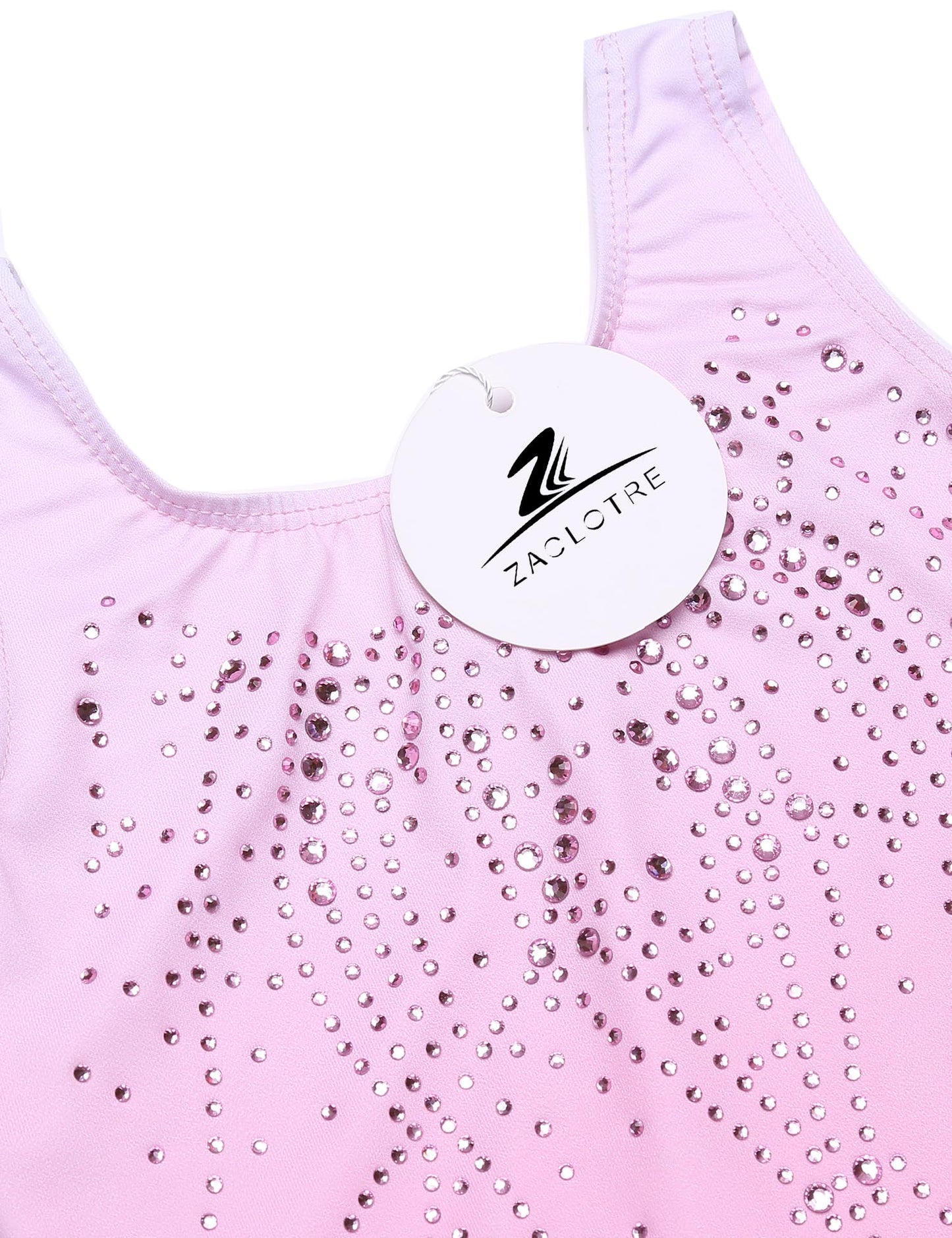 Zaclotre Kid Girls Gymnastic Leotard Sparkly Shiny Diamond Ballet Dance One Piece Outfit