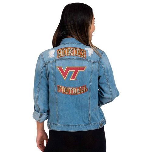 FOCO Virginia Tech Hokies NCAA Womens Denim Days Jacket - XXL