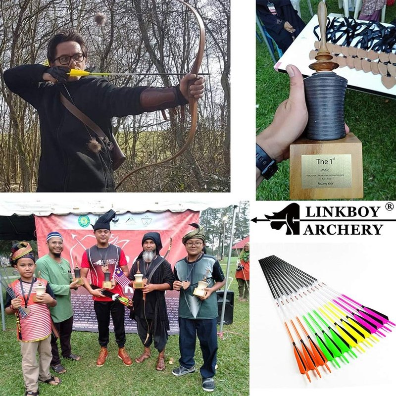 Archery Carbon Arrows - Fluorescent Hunting Practice Target Arrows with Removable Tip | Spine 250-800, Pack of 6/12