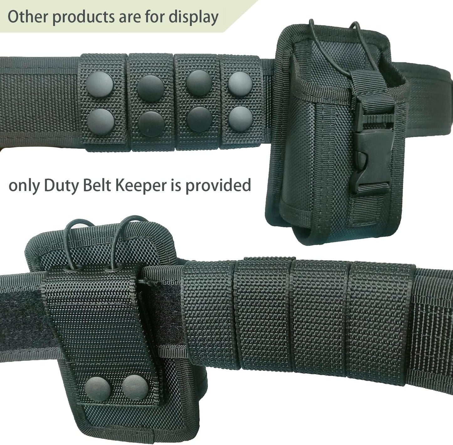Tactical Duty Belt Keeper - Nylon Double Snaps for 2"-2.25" Belts | Police Accessories