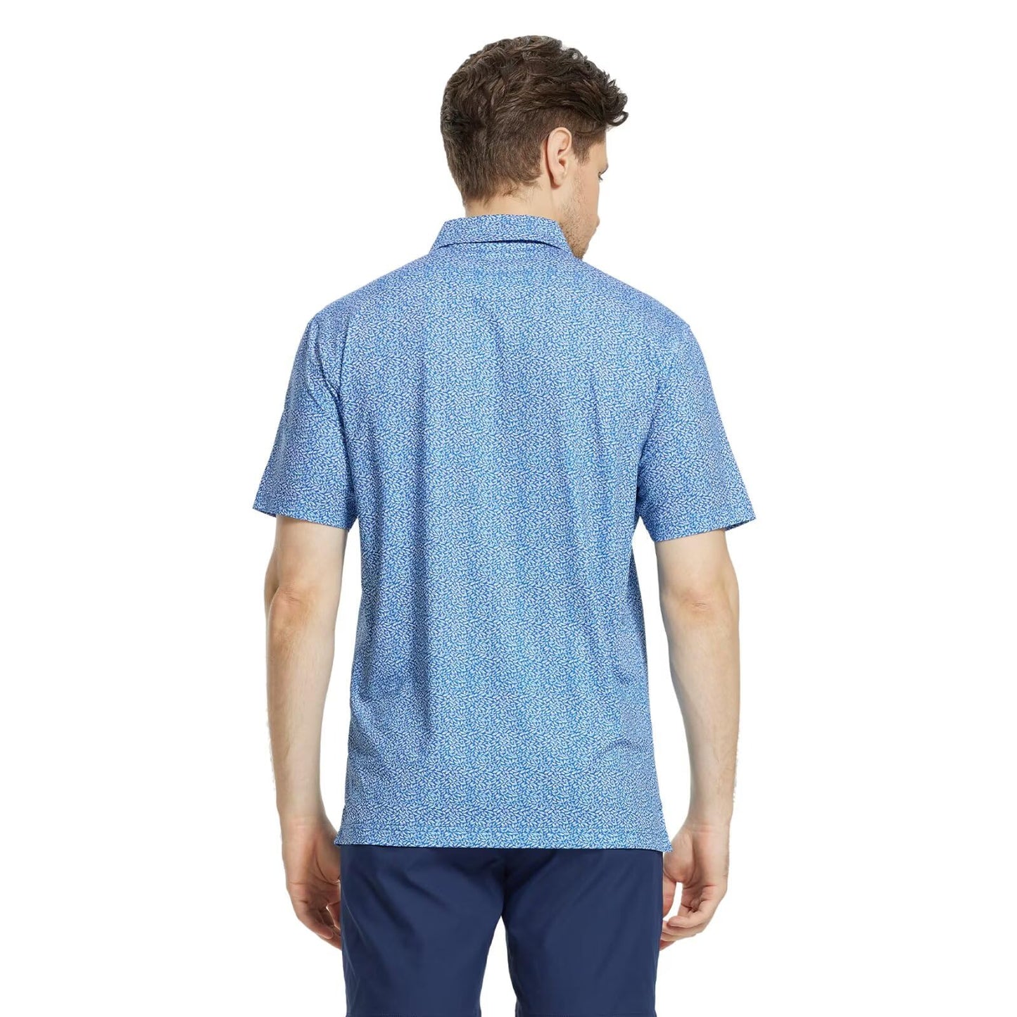 M MAELREG Golf Shirts for Men Dry Fit Print Patterns Performance Moisture Wicking Mens Polo Shirts Short Sleeve