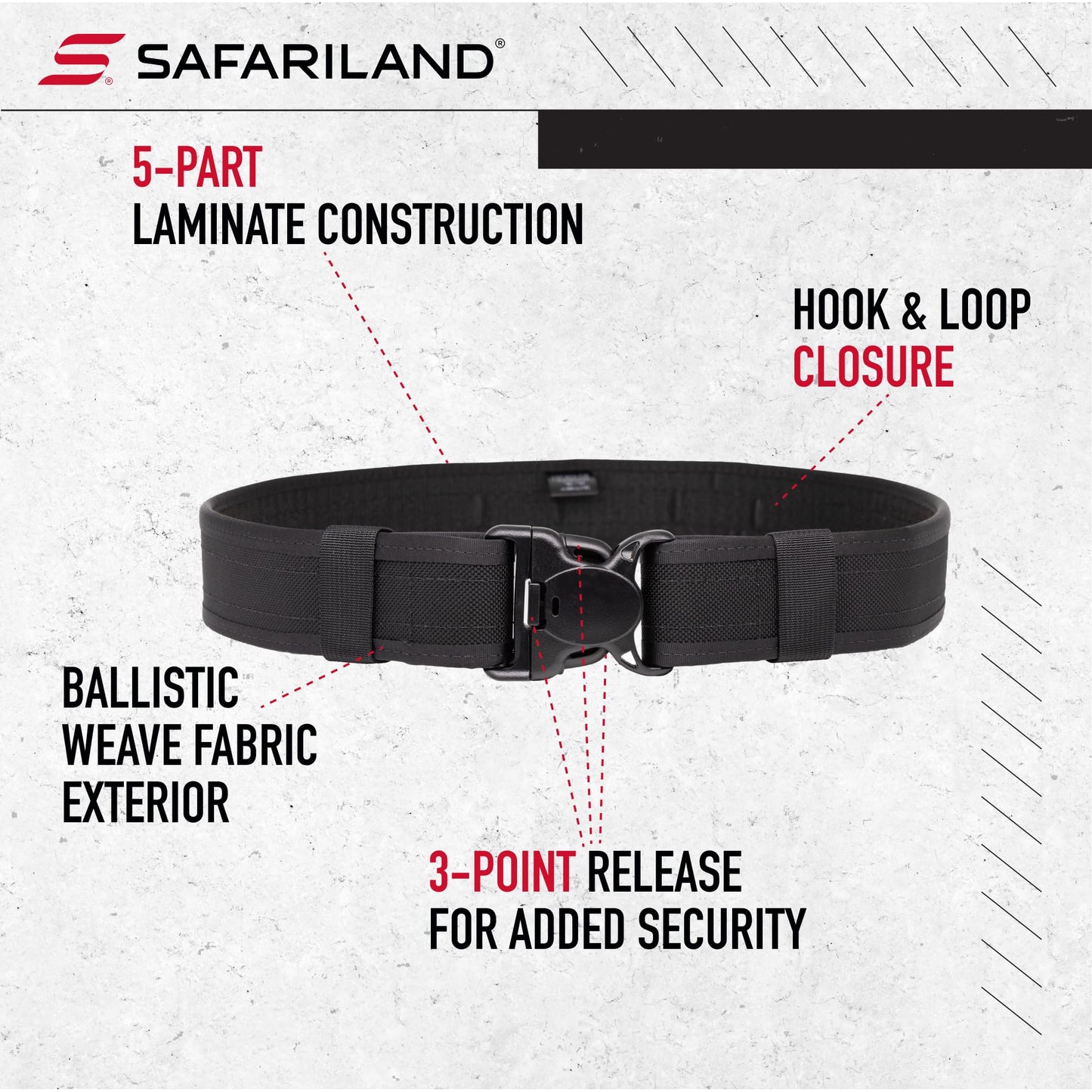 Bianchi, 7200 AccuMold Duty Belt, Large, Black (17382)