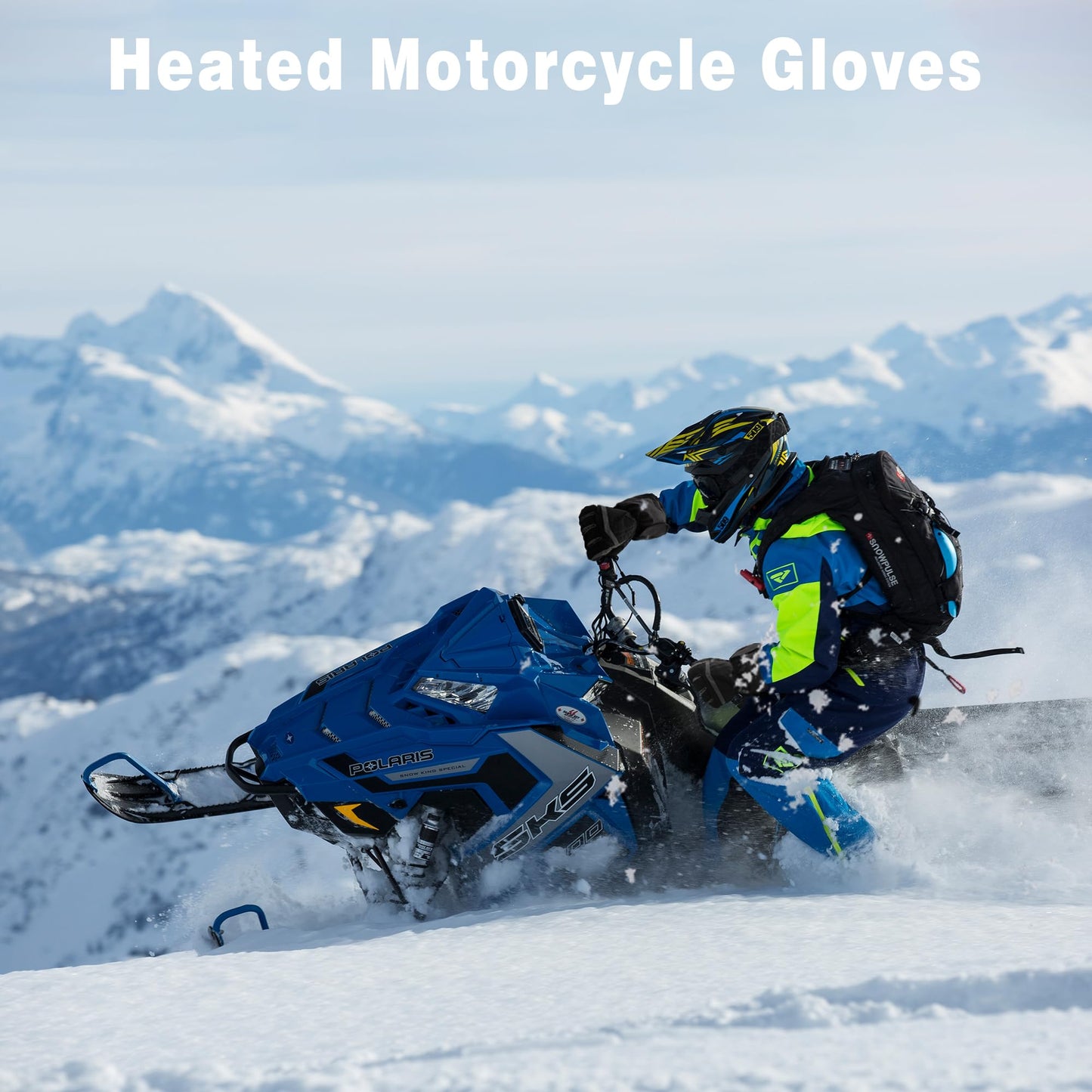 MMlove Heated Gloves, 5V 5000mAh Rechargeable Heated Gloves for Men,Electric Waterproof & Windproof Winter Motorcycle Warm Gloves with Touchscreen for Cycling Skiing Hiking Camping Working