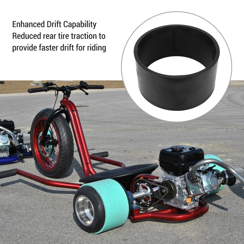 Yechiry Go Kart Tire Sleeve, 11x7.10-5 Traction Reduction Sturdy PVC Tire Sleeve, Drift Ring | Drifter Wheel Hub Accessories | Tire Sleeve Replacement for Drift Trike Drifting Scooter