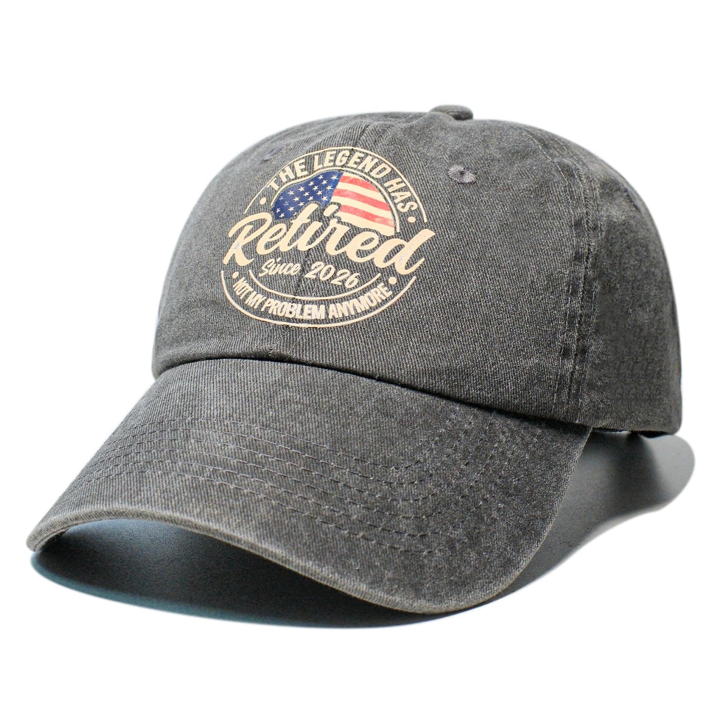Retirement Gifts for Men 2026, Retired Hat for Men Women, Funny Retired Gifts Ideas, Cool Retirement Gift for Him Husband Boyfriend Dad Coworker, Adjustable Washed Cotton Retireds Baseball Caps Grey