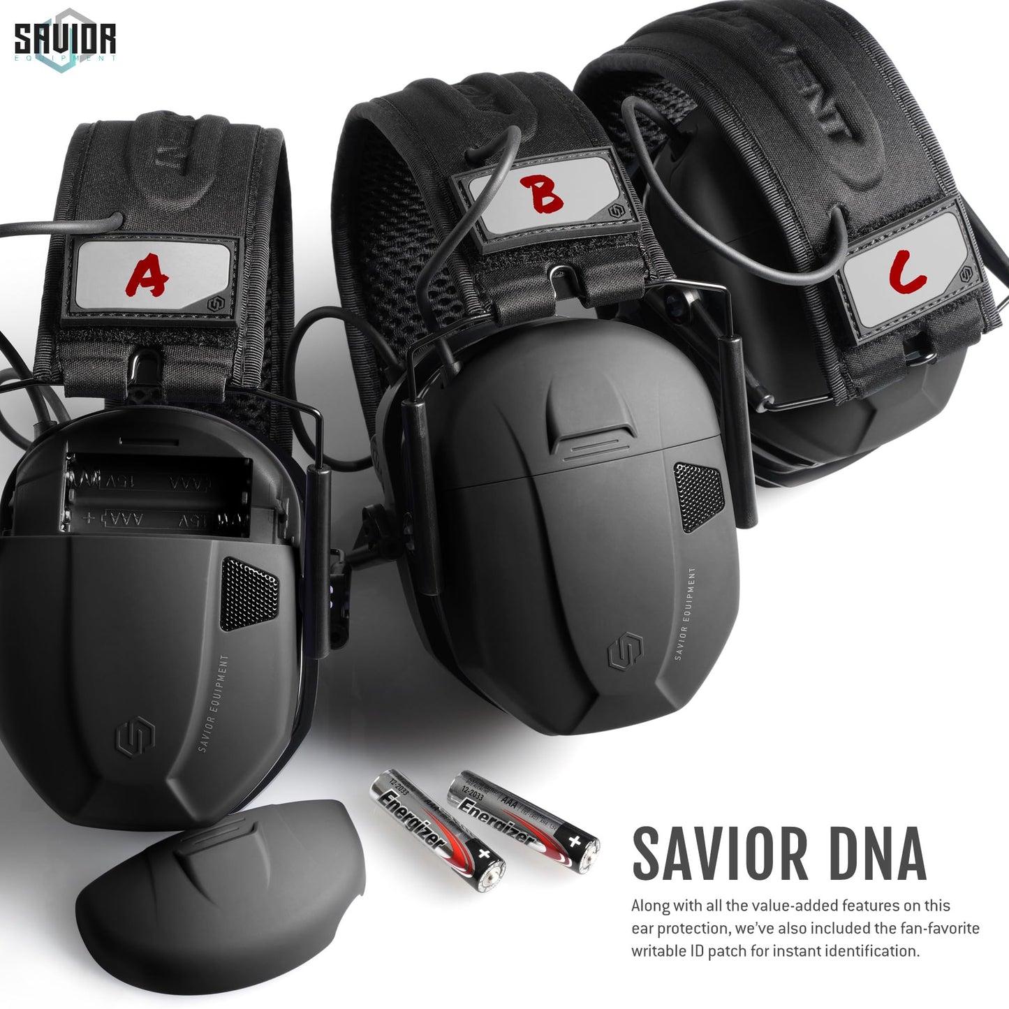 Savior Equipment Apollo Electronic Earmuffs Ear Protection for Shooting w/Soft Gel Ear Pads & Padded Headband, Gray