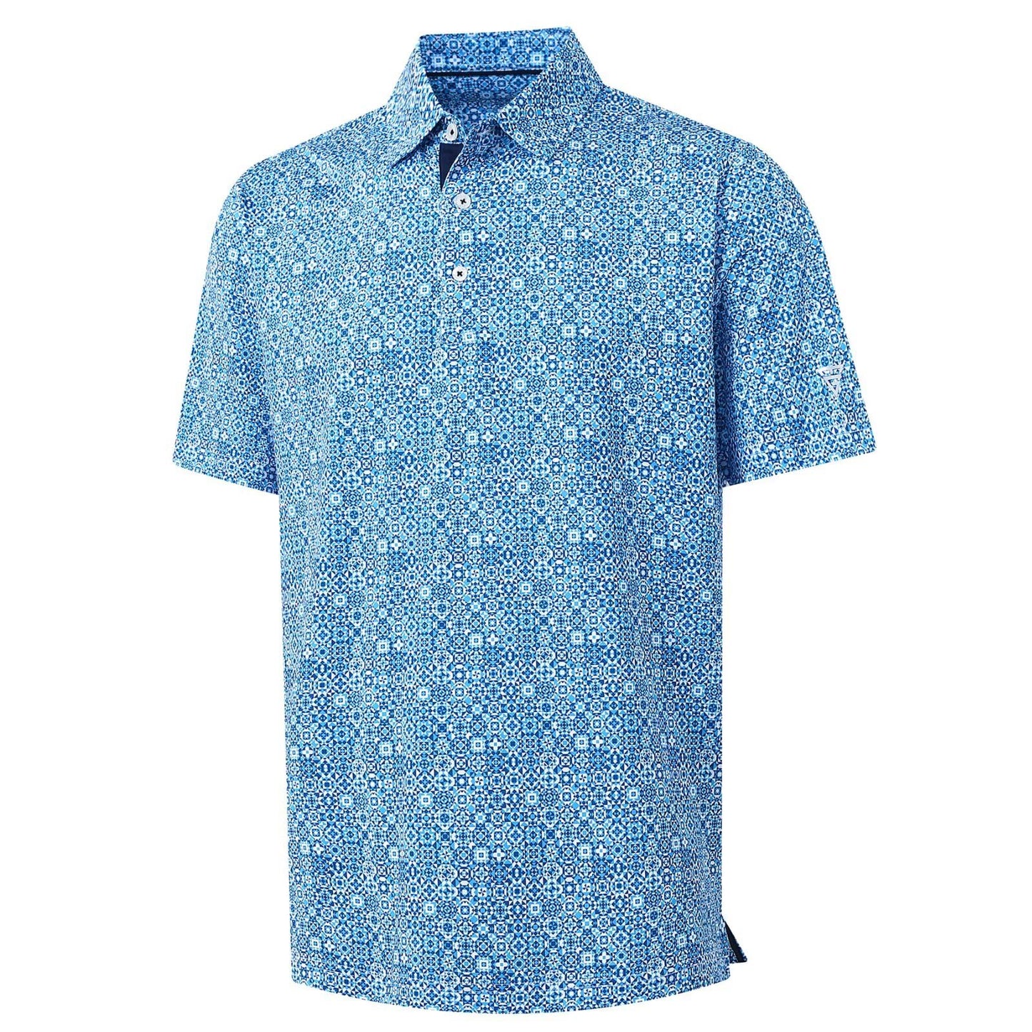 M MAELREG Polo Shirts for Men Quick Dry Fit Short Sleeve Performance Moisture Wicking Print Men’s Golf Shirts