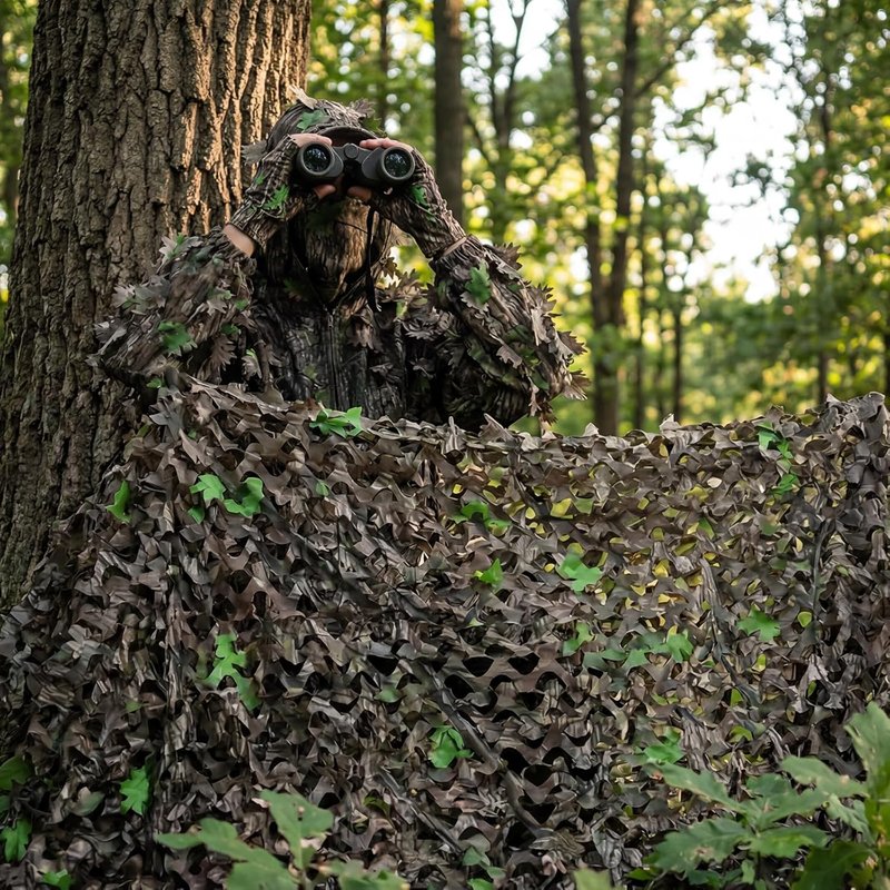 Camo Netting Roll for Hunting | Military-Grade Sunshade Material - 5' x 10'
