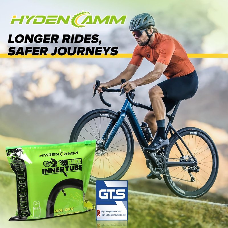 Bike Inner Tubes - 4 Pack 12'' to 29'' with 32mm Schrader Valve & Tire Levers | Durable for Road & MTB