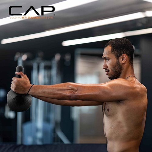 CAP Barbell Black Cast Iron Kettlebell | 45 Pounds