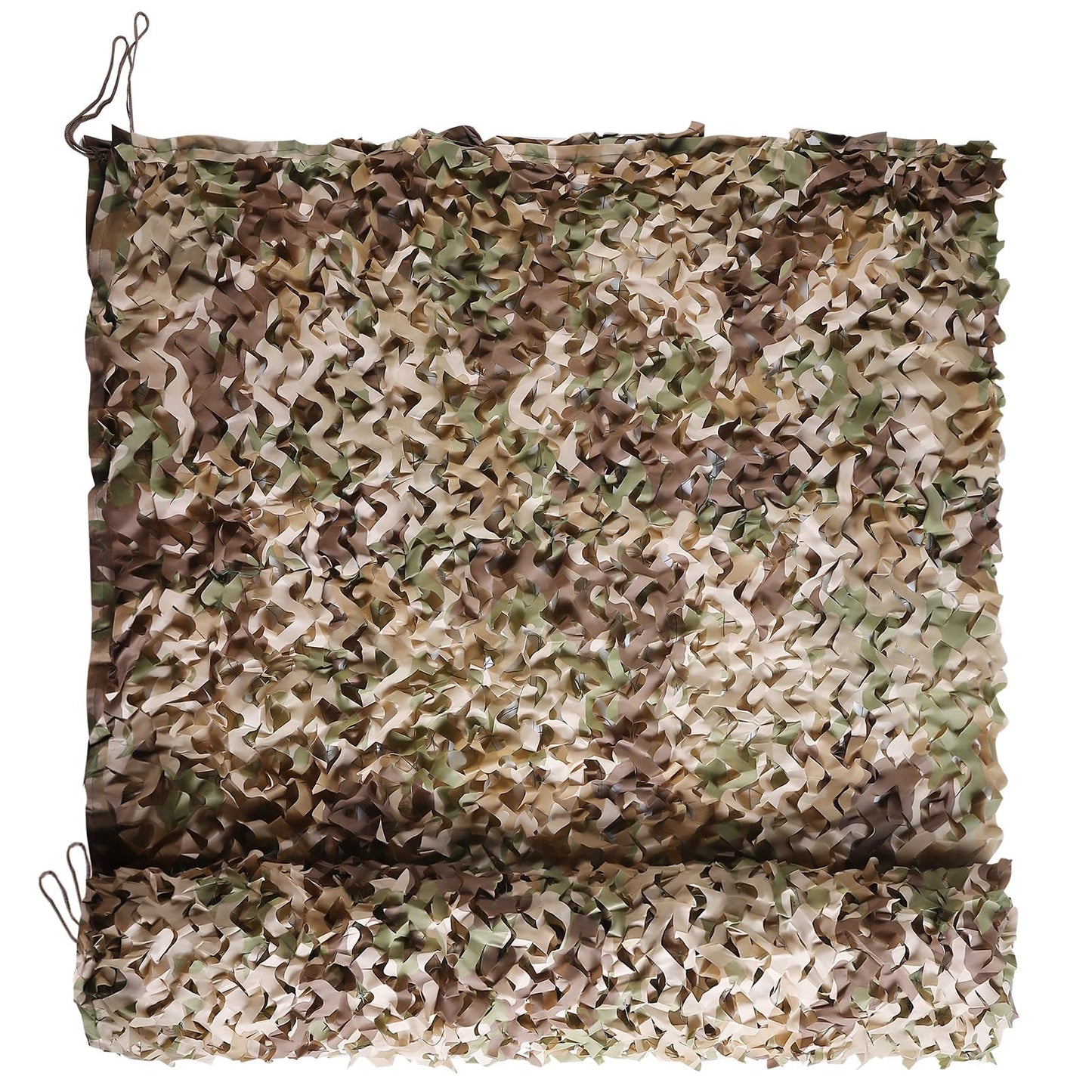 FLYEGO Double Layer Camo Netting Camouflage Netting Hunting Blind Camo Net Camouflage Nets Military Surplus for Shooting Party Decoration Photograph Car Cover Sunshade (10ftx10ft, Brown Camo)