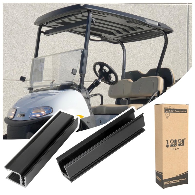 10L0L Windshield Sash Retaining Clip for EZGO RXV 2008-up Golf Cart, OEM# 603852 613136, Width 1.3 inch, 10 Inch Set of 2