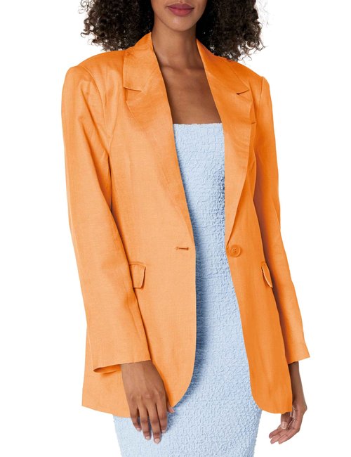 ASTR the label Women's laudine Blazer, Mustard, X-Small