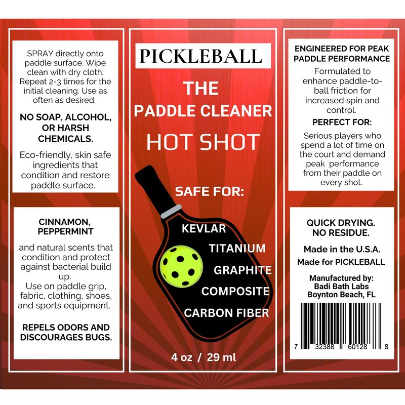 The Paddle Cleaner, Eco-Friendly, Skin-Safe, Soap Free, No Alcohol, Surface Protection Formula, Safe for All Paddle Materials