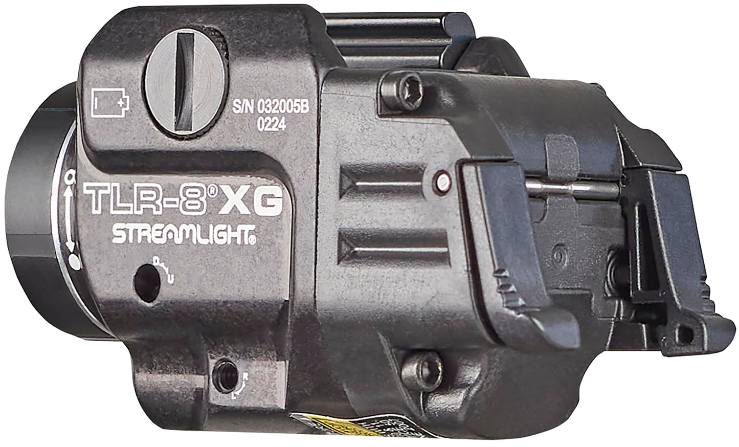 Streamlight 69434 TLR-8A G Flex 500-Lumen Low Profile Pistol Light with Integrated Green Aiming Laser for Select Handguns, Includes Rear Switches, Mounting Kit, and Keys, Black