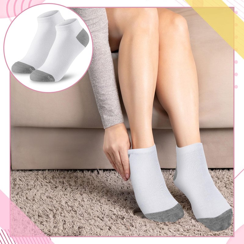 Handepo 100 Pairs Low Cut Ankle Socks for Women, Bulk No Show Breathable Socks for Everyday Casual Wear, Walking, Work(Cute Style)