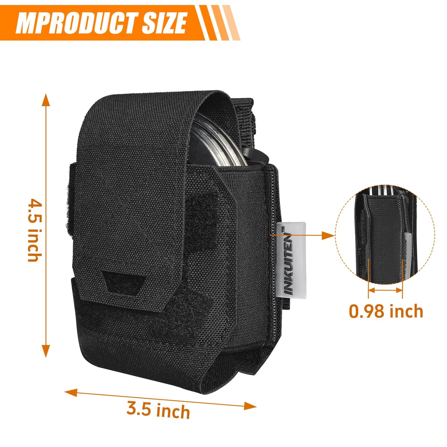 2 Pack MOLLE Handcuff Pouch fits Multiple Cuffs,Handcuff Holster for Duty Belt Tactical Vest Law Enforcement Security Officer Accessories Quick Release