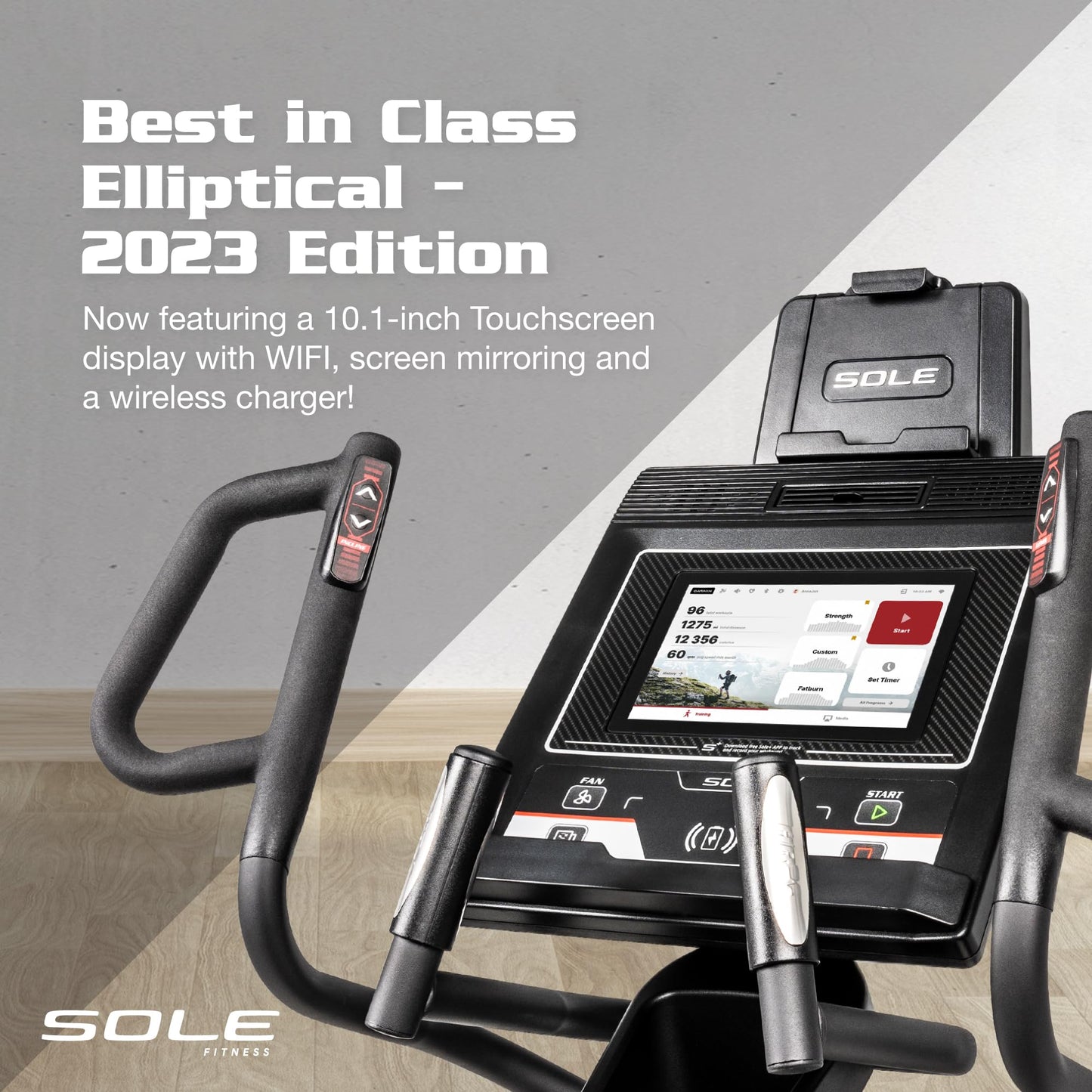 Elliptical Machine: E35 Elliptical Gym Equipment for Home and Studio, Exercise Equipment with 10" Touchscreen, WiFi, Adjustable Resistance & Pedals, Power Incline and Heart Rate Monitoring (E35)