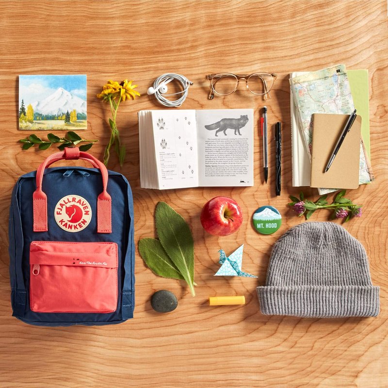 Fjällräven Kanken Mini Backpack - Compact Everyday Carry, Durable Vinylon Fabric - Travel, Sky Blue