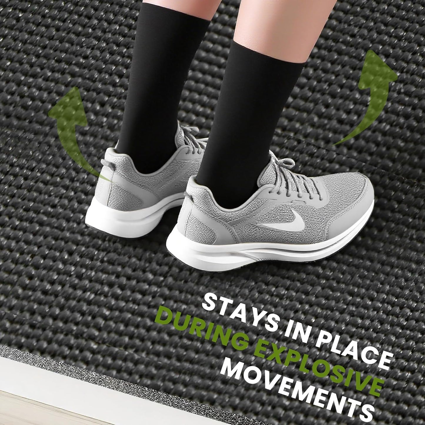 Extra Large Exercise Mat - Non-Slip, Ultra Durable 8mm Thick Workout Mat for Home Gym | 7'x5', 8'x6', 10'x6' Sizes
