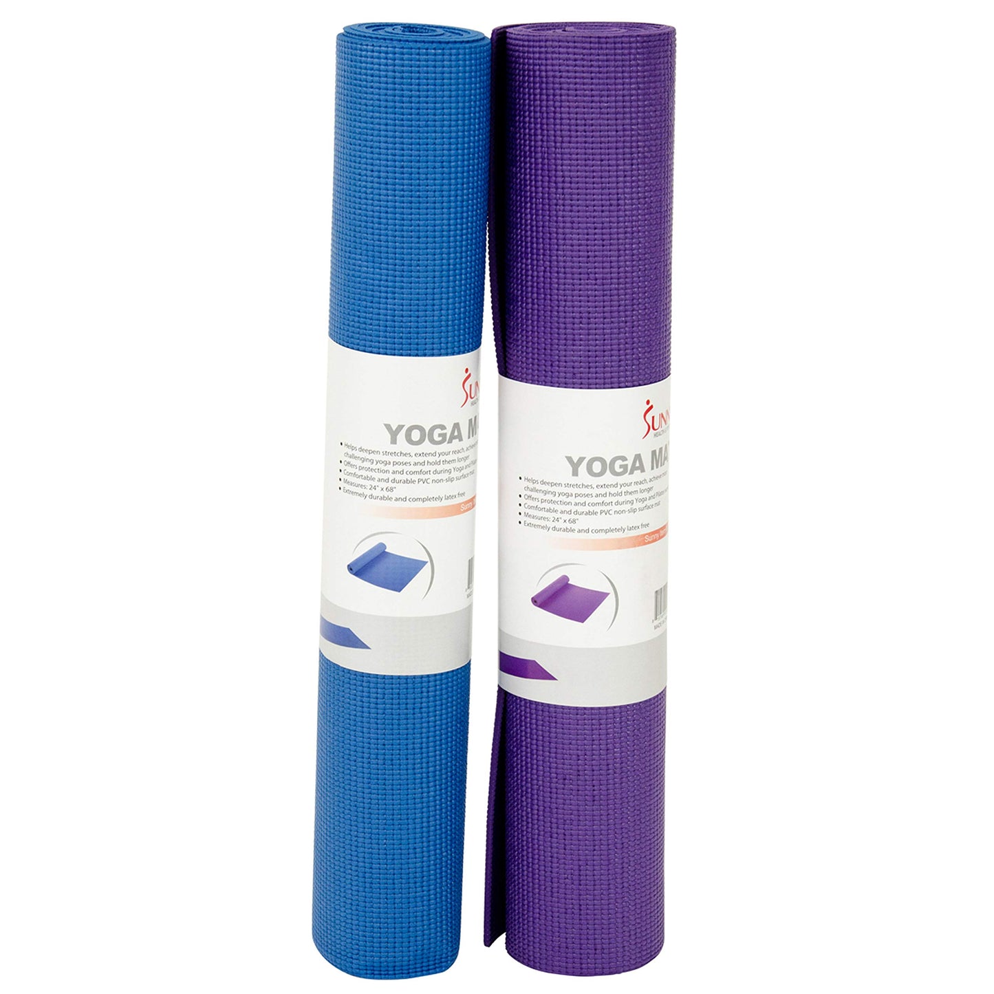 Sunny Health and Fitness Yoga Mat (Blue), Model:31