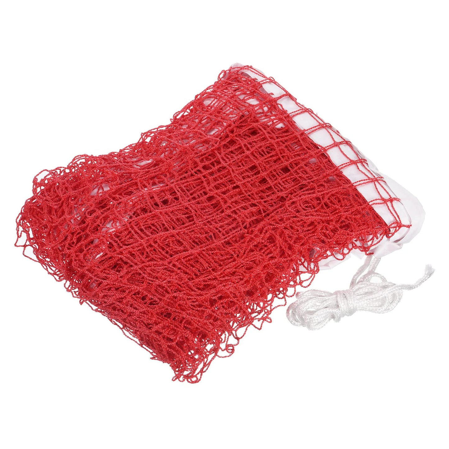 PATIKIL 20x2.5ft Badminton Net, Badminton Court Netting Replacement 0.98x0.98 Mesh with Box for Outdoor Indoor Beach Backyard, Red
