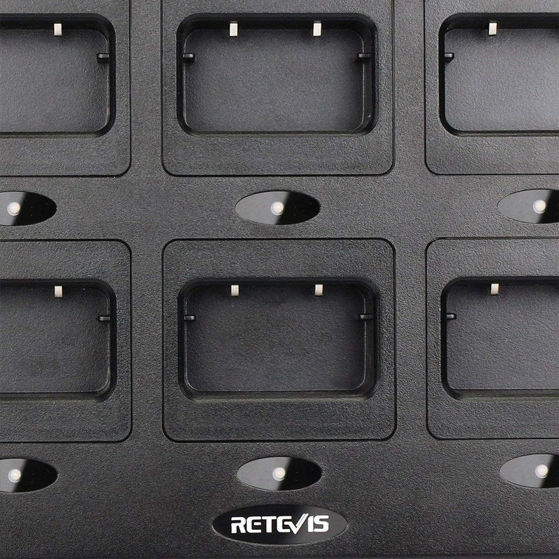 Retevis RT21 H-777S Six-Way Charger, Multi Unit Rapid Gang Charger, Compatible with Retevis RT21 H-777S, RT21V, RT28, RT53 Walkie Talkies and Batteries (1 Pack)