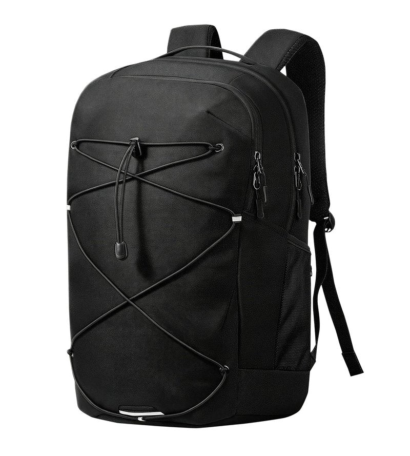 KEOFID Casual Backpack for Men and Women, Hiking Backpack for Travel, Black Daypacks for Sports, College, Water Resistant(Black)