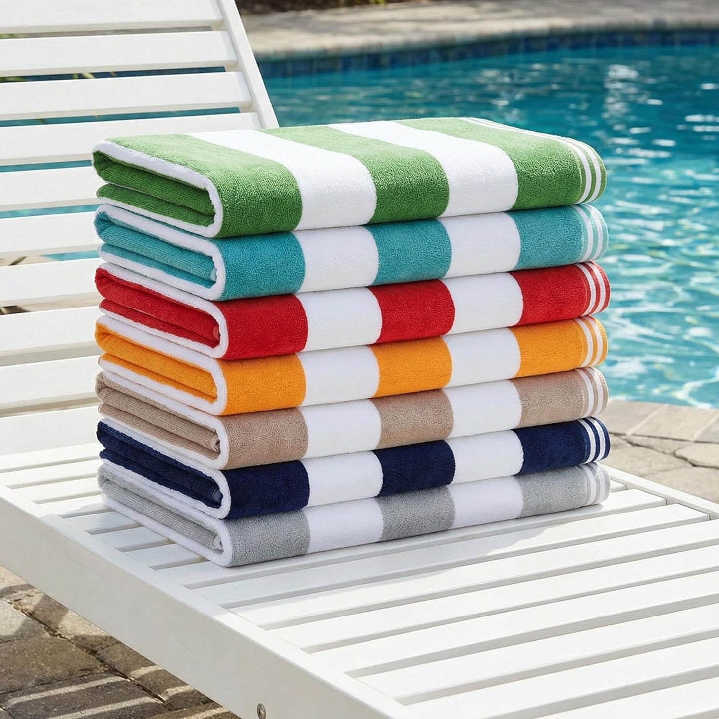 Oversized Beach Towel Set - Soft Orange Cotton Towels for Ultimate Comfort | 2-Pack