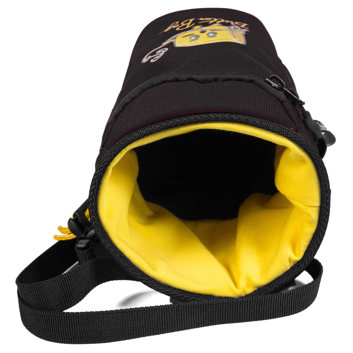 Nips and Randy Chalk Bag Rock Climbing | Bouldering | Butter Bag | Cell Phone Pocket and Adjustable Waist Strap | Cute | Funny | Nips and Randy | Weightlifting | Bodybuilding (Black)