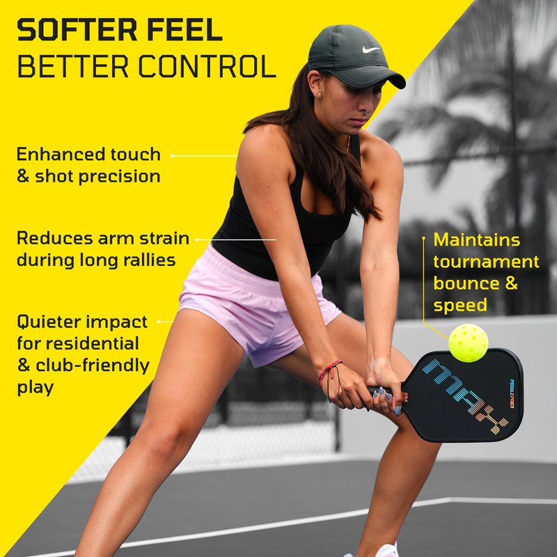 Rotationally Molded Pickleball Balls Outdoor – USAPA Tournament Pickleballs 40-Hole LDPE Design for Precise Control, Durable Seamless Pickle Balls for Competitive & Recreational Play, 12-Pack