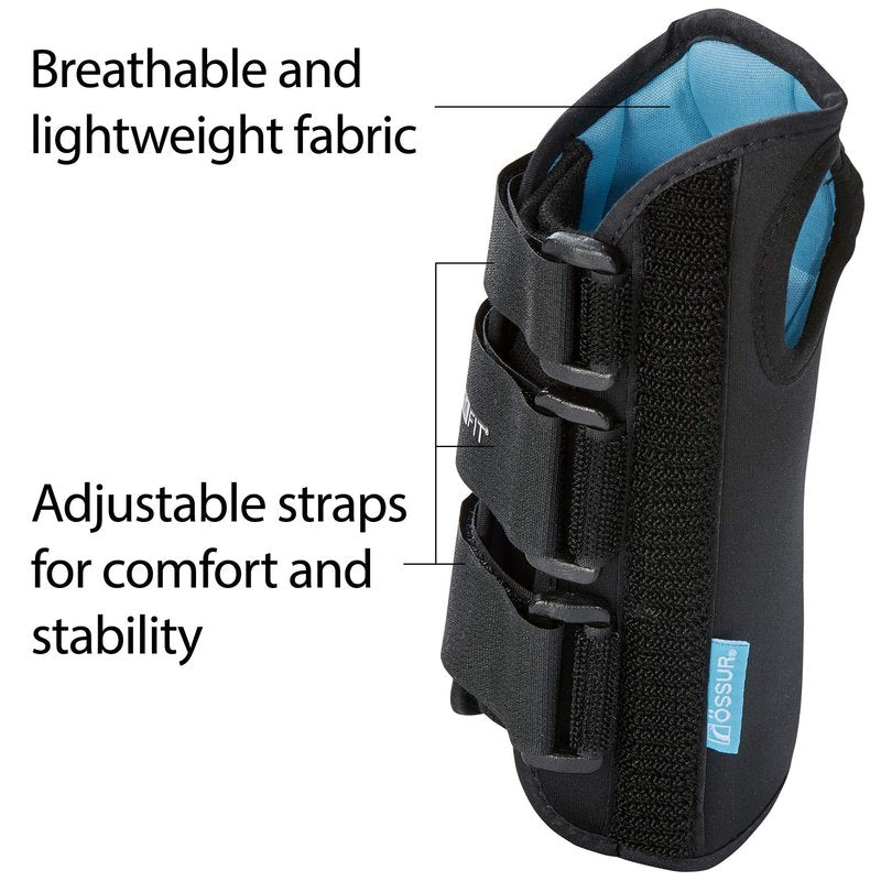 Ossur Formfit Wrist Brace for Treatment of Tendonitis, Carpel Tunnel, Post Cast Healing and Soft Tissue Injuries | Wrist Immobilization, Breathable Material, Custom Fit | 8" Version (Right, Large)