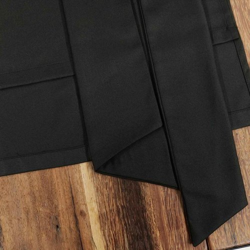 SEA&ALP Men's Fashion Clothes African Shirt and Pant Suit Dashiki Long Sleeve Casual Outfits Blouse Pockets Black T6 Large