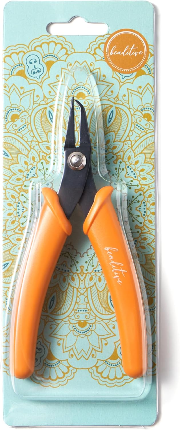 Beaditive Split Ring Pliers - High-Carbon Steel Jewelry Making Tool | 5-Inch Honeycomb Design