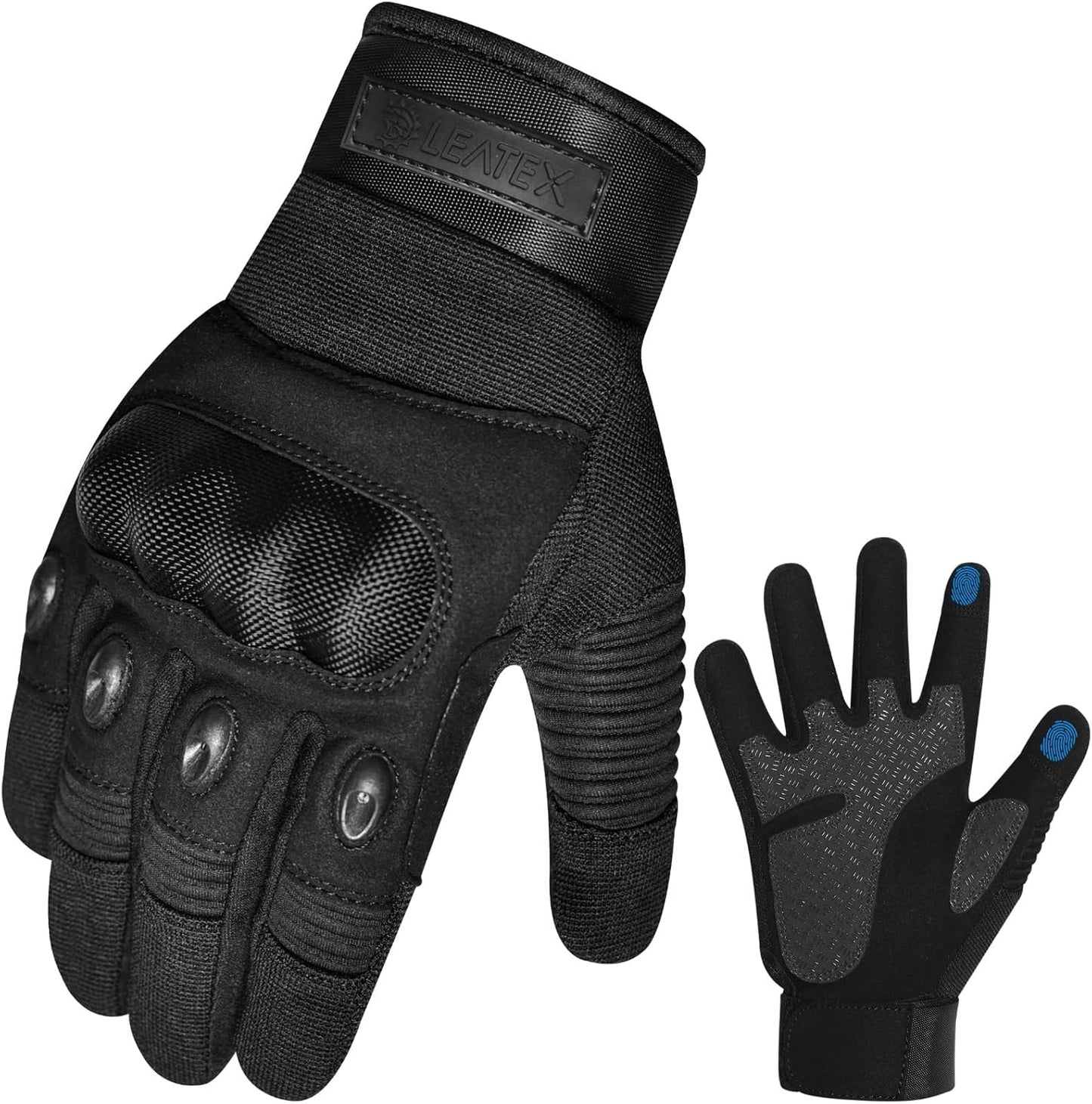 Motorcycle Gloves for Men & Women - Winter Bike Gloves with Hard Shell & Palm Padding | Tactical for Sports, Hiking, Climbing