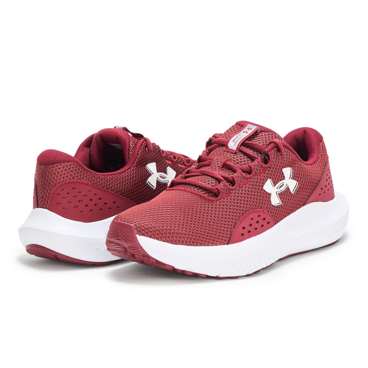 Under Armour Men's Charged Surge 4, (625) Cardinal/Cardinal/White, 14.5, US