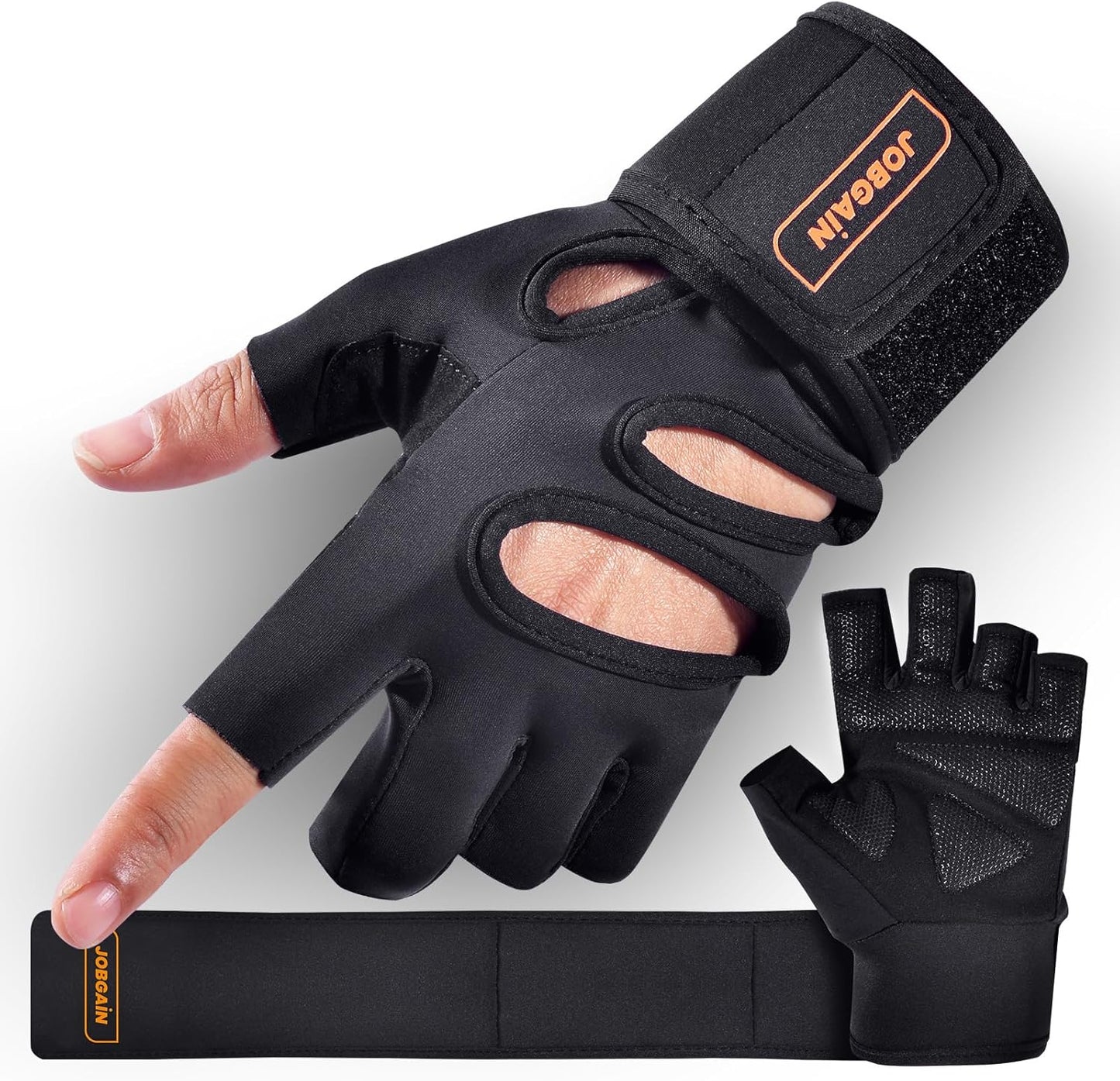 Workout Gloves for Men & Women - Padded Weight Lifting Gloves with Wrist Support | Full Palm Protection & Extra Grip